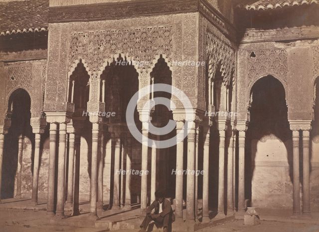 Courtyard, Alhambra, 1857-58. Creator: Charles Clifford (British, 1819-1883).