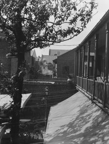 Courtyard balconies, New Orleans, between 1920 and 1926. Creator: Arnold Genthe