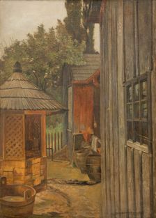 Courtyard, between 1900-1904. Creator: Jacek Malczewski