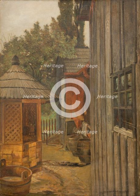 Courtyard, between 1900-1904. Creator: Jacek Malczewski.
