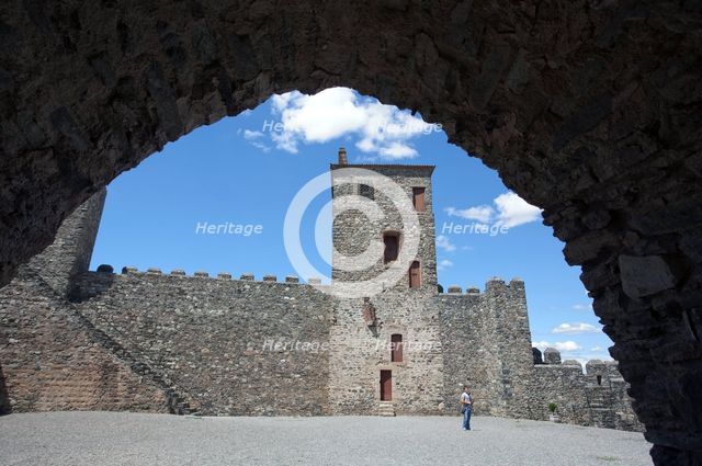 Courtyard, Braganca Castle, Portugal, 2009. Creator: Samuel Magal.