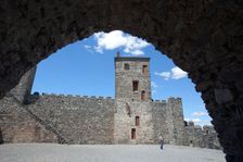 Courtyard, Braganca Castle, Portugal, 2009. Creator: Samuel Magal