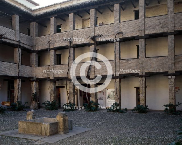 Courtyard, Corral del Carbon, Granada, Andalusia, Spain (2002). Creator: LTL.