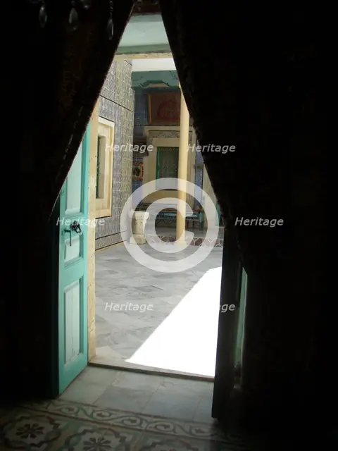 Courtyard, Dar Essid Museum, Sousse, Tunisia, 2009.  Creator: Amanda Waite.