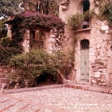 Courtyard garden, Taormina, Sicily, c1970s. Creator: Arthur Charles Kirby Ware