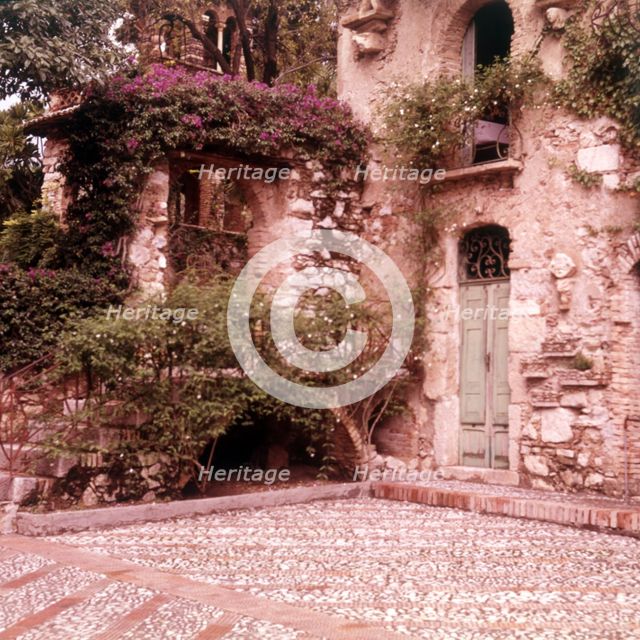 Courtyard garden, Taormina, Sicily, c1970s.  Creator: Arthur Charles Kirby Ware.