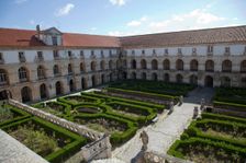 Courtyard garden, Monastery of Alcobaca, Alcobaca, Portugal, 2009. Creator: Samuel Magal