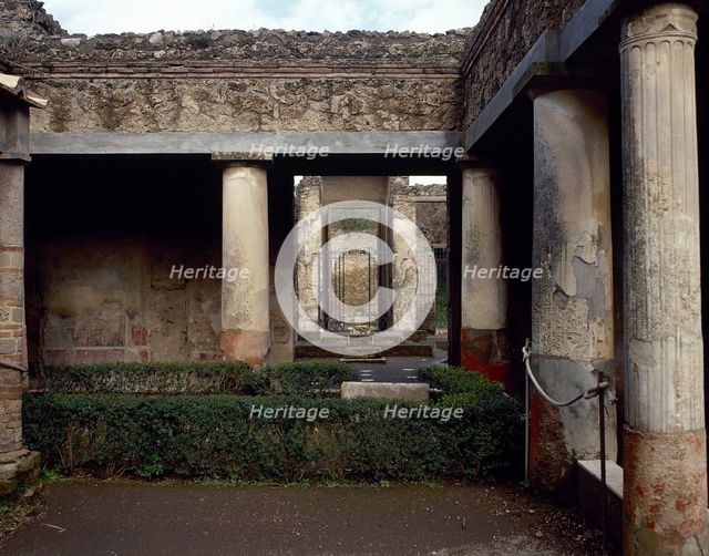 Courtyard, House of Loreius Tiburtinus (House of Octavius Quartio), Pompeii, Italy, 2002. Creator: LTL.