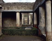 Courtyard, House of Loreius Tiburtinus (House of Octavius Quartio), Pompeii, Italy, 2002. Creator: LTL