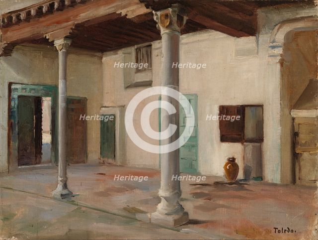 Courtyard in Toledo, 1881. Creator: Albert Edelfelt.