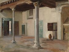 Courtyard in Toledo, 1881. Creator: Albert Edelfelt