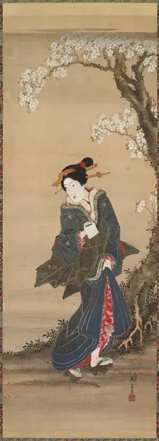Courtesan, 19th century. Creator: Ikeda Eisen (Japanese, 1790-1848)