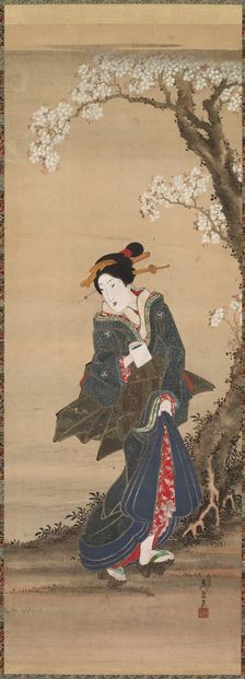 Courtesan, 19th century. Creator: Ikeda Eisen (Japanese, 1790-1848)