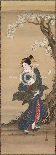 Courtesan, 19th century. Creator: Ikeda Eisen (Japanese, 1790-1848).