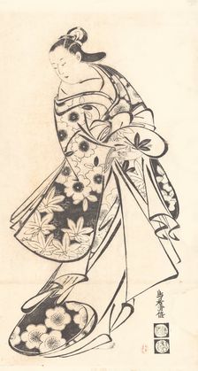 Courtesan, ca. 1712., ca. 1712. Creator: Torii Kiyomasu I