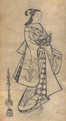 Courtesan, ca. 1714. Creator: Kaigetsudô Anchi
