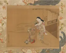Courtesan Enjoying a Cool Summer Evening, 1741. Creator: Haritsu Ogawa