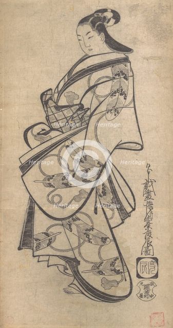 Courtesan for the Ninth Month, ca. 1714., ca. 1714. Creator: Kaigetsudo Doshin.
