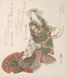 Courtesan Usugumo, 19th century. Creator: Gakutei