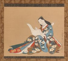 Courtesan Writing a Letter , ca. 1715. Creator: Kaigetsudo Doshin