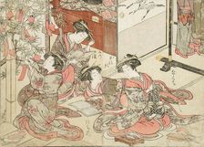 Courtesans of One of the Green Houses: Yaokaya (?), 1776. Creators: Kitao Shigemasa, Shunsho