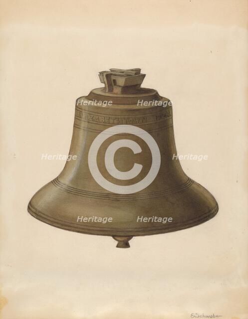 Courthouse Bell, c. 1936. Creator: Erwin Schwabe.