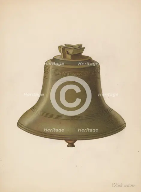 Courthouse Bell, c. 1936. Creator: Erwin Schwabe.