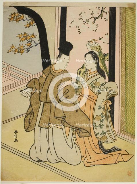 Courtier and Lady, c. 1768. Creator: Suzuki Harunobu.