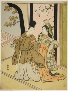 Courtier and Lady, c. 1768. Creator: Suzuki Harunobu