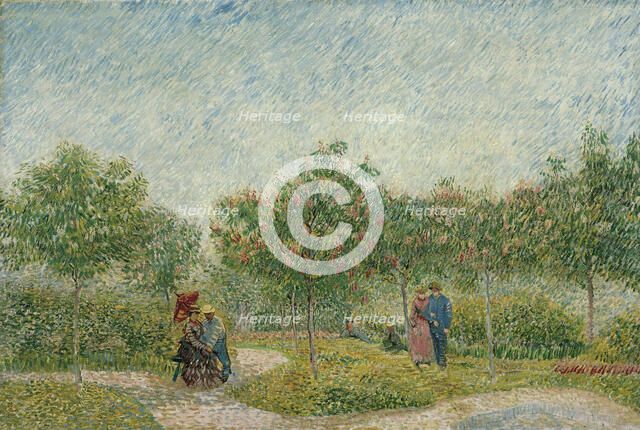 Courting couples in the Voyer d'Argenson Park in Asnières, 1887. Artist: Gogh, Vincent, van (1853-1890)