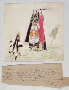Courting Scene, c1890. Creator: White Buffalo
