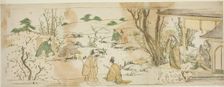 Courtly event modeled on the Lanting Gathering, Japan, c. 1801/07. Creator: Hokusai