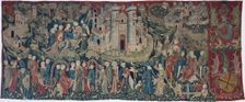 Courtly Love Games (Spieleteppich), tapestry, ca 1400