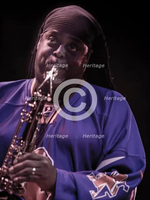Courtney Pine, 2018. Artist: Alan John Ainsworth.