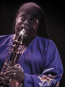 Courtney Pine, 2018. Artist: Alan John Ainsworth