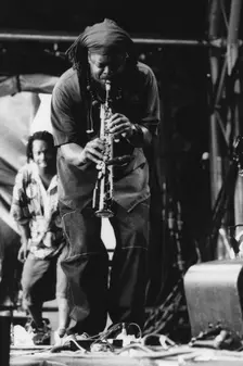 Courtney Pine, Bishopstock Festival, Devon, 2001. Creator: Brian Foskett