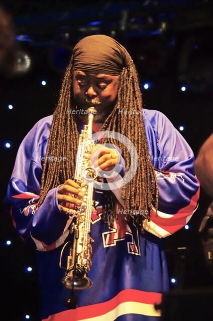 Courtney Pine, Love Supreme Jazz Festival, Glynde, East Sussex, 2013. Artist: Brian O'Connor