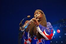Courtney Pine, Love Supreme Jazz Festival, Glynde, East Sussex, 2013. Artist: Brian O'Connor