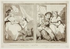 Courtship in High and Low Life, n.d. Creator: Samuel Alken