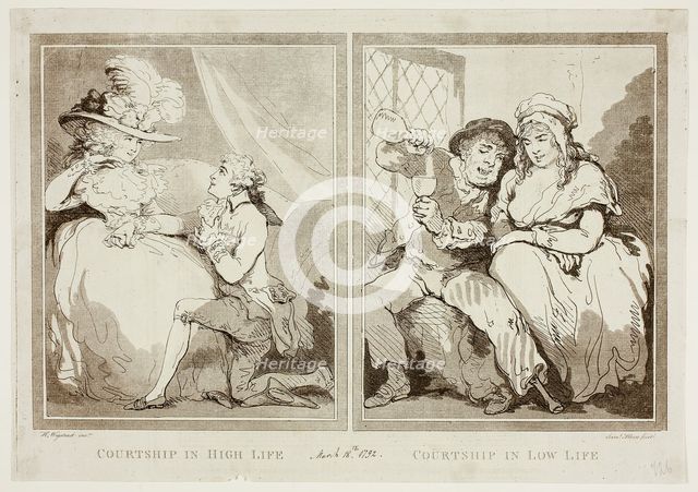 Courtship in High and Low Life, n.d. Creator: Samuel Alken.