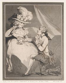 Courtship in High Life, December 15, 1785., December 15, 1785. Creator: Thomas Rowlandson