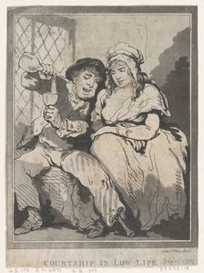 Courtship in Low Life, December 15, 1785. Creator: Samuel Alken