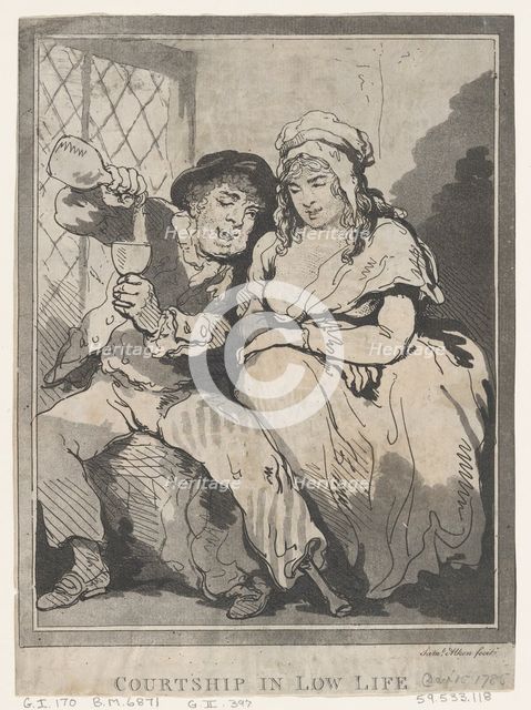 Courtship in Low Life, December 15, 1785. Creator: Samuel Alken.