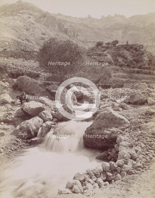 Cous du Kadisha, Monte Libon, 1860s-80s, printed ca. 1870. Creator: Felix Bonfils.