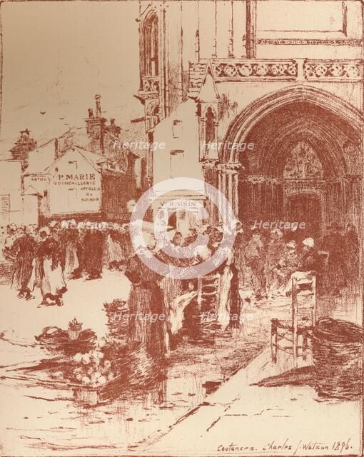 'Coutances', 1896, (1897). Artist: Charles John Watson.