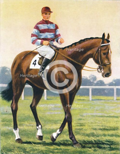 Couvert, Jockey: C. Richards', 1939. Artist: Unknown.