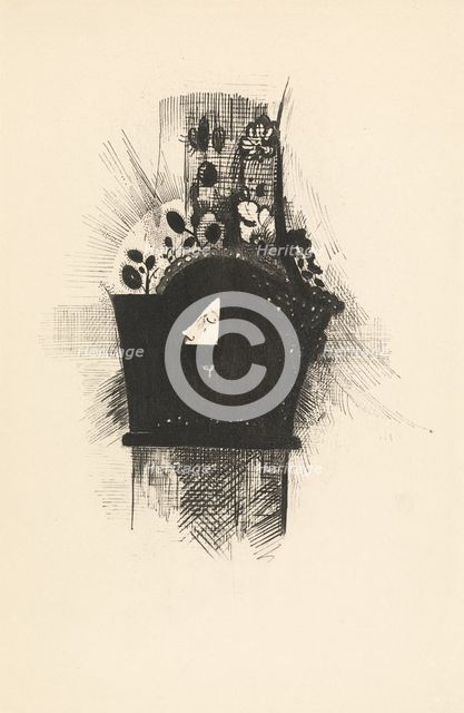 Couverture - Frontispiece, 1890. Creator: Odilon Redon.