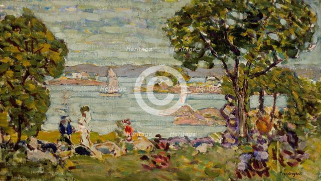 Cove, Maine, between 1907 and 1910. Creator: Maurice Brazil Prendergast.