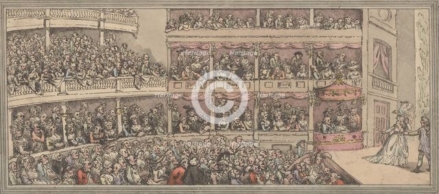 Covent Garden Theatre, 1792., 1792. Creator: Thomas Rowlandson.