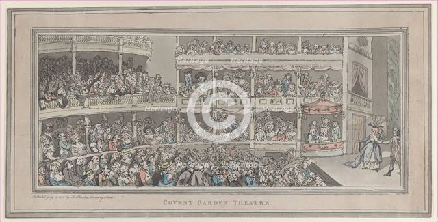Covent Garden Theatre, July 20, 1786., July 20, 1786. Creator: Thomas Rowlandson.